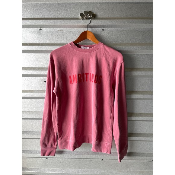 1491 Phenomenal Woman Crewneck Sweatshirt AMBITIOUS Size S Maya Angelou Pink - Picture 1 of 8